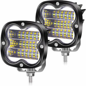 Memkey - led feux de travail 54W moto led projecteurs antibrouillard 12V 24V, 2 pièces étanche conduite supplémentaire barre lumineuse pour bateau de - Publicité