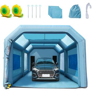 Vevor - Cabine de Peinture Gonflable 7x4x2,75 m Tente Peinture Gonflable Automobile en Tissu Oxford 210D avec Systeme de Filtration 2 Souffleurs - Publicité