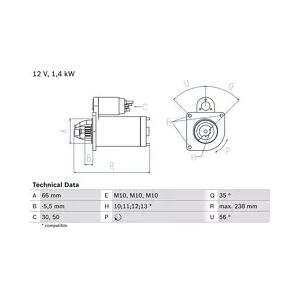 BOSCH Démarreur (Remanufacturé) 3165143131589 - Publicité
