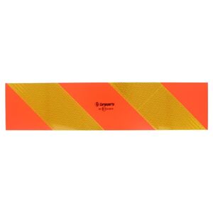 Cargoparts Panneau d'avertissement / d'information avec Diagonale Rayures (Ensemble, 2piece.)