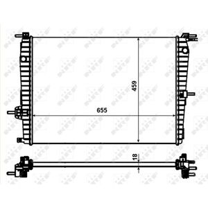 Radiateur, refroidissement du moteur NRF 53011