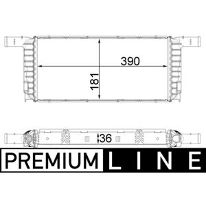 Radiateur (refroidissement du moteur) BEHR MAHLE CR 1941 000P