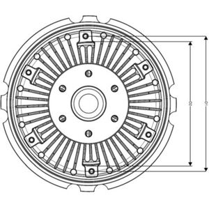 Embrayage (ventilateur de radiateur) NRF 49714