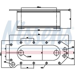 Refroidisseur d'huile, huile moteur NISSENS 91257