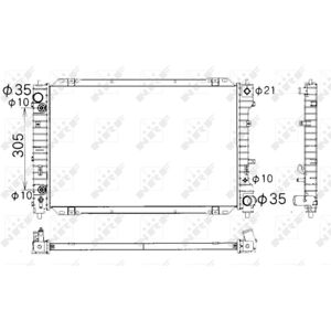 Radiateur, refroidissement du moteur NRF 53378