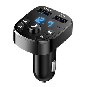 TD® Transmetteur FM bluetooth voiture, chargeur allume cigare usb