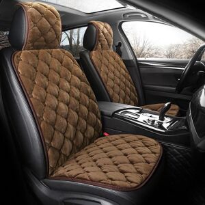 Housse de siège de voiture avant arrière flocage tissu coussin anti-glisse Auto accessoires Universa siège protecteur tapis tapis garder au chaud en hiver - Publicité