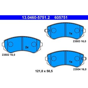 ATE brake pads 13.0460-5751.2 - Publicité