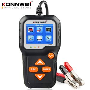 KONNWEI KW650 testeur de batterie de moto de voiture 12V 6V analyseur de système de batterie 2000CCA outils de Test de démarrage de charge pour la voiture - Publicité