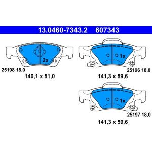 ATE brake pads 13.0460-7343.2 - Publicité