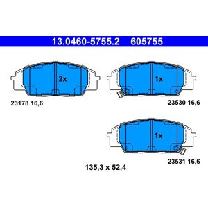 ATE brake pads 13.0460-5755.2 - Publicité