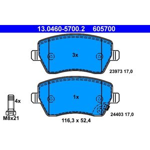 ATE brake pads 13.0460-5700.2 - Publicité