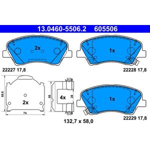 ATE brake pads 13.0460-5506.2 - Publicité