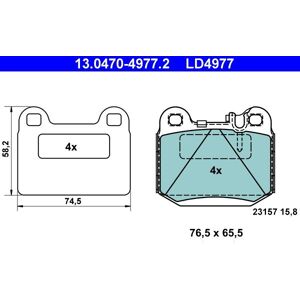 ATE brake pads 13.0470-4977.2 - Publicité