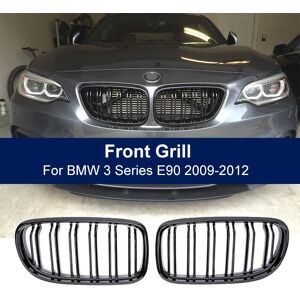 Grille avant de voiture Brill Black Grilles avec double ligne calandre d’admission pour BMW Série 3 E90 E91 LCI Berline Wagon 2009 2010 2011 - Publicité