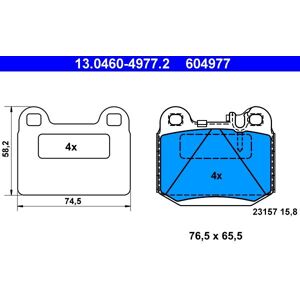 ATE brake pads 13.0460-4977.2 - Publicité