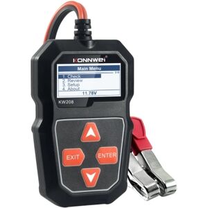 TOMTOP KONNWEI KW208 12V testeur de charge de batterie de voiture analyseur d'alternateur automobile professionnel - Test de tension de forme d'onde pour voiture / bateau / moto - Publicité