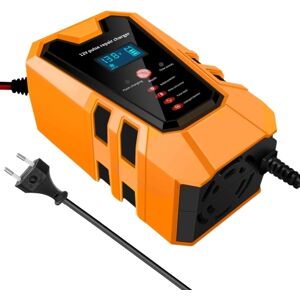 TOMTOP Chargeur de batterie de voiture 12V 6A Plus avec affichage numérique intelligent pour les batteries au plomb de motocyclette - Publicité