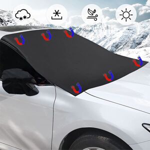 Housse de pare-brise magnétique de voiture - Protection hivernale - Protège  contre le vent, la neige et le gel