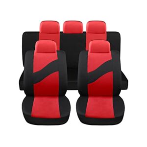Auto Accessori Lupex Housses de siège auto universelles LS08   Couleur rouge   Set avant et arrière   Polyester   No Suv - Publicité