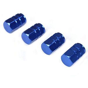 Porfeet Bouchons De Tige De Valve, 4 Pièces en Aluminium Pneu Jantes De Roue Tige Bouchons De Valve d'air Couverture De Pneu Voiture Camion Vélo Bleu Taille Unique - Publicité