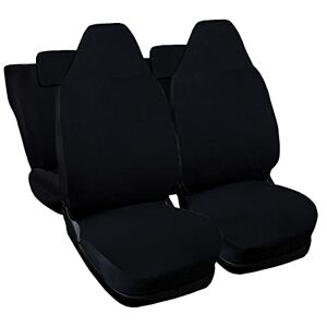 Lupex Shop Housses de siège compatibles pour Renault Twingo avec Appui-tête intégré Noir - Publicité
