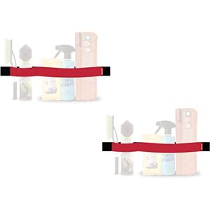 TrunkExpert Lot de 2 Bandes Velcro Voiture 60x5x0.3cm Organiseur de Coffre Deux Compartiments Flexible Résistant Rouge Fixation Etanche Objets Transportés - Publicité