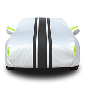  pour Dodge Challenger LC 2008-2021, Bâche Voiture Étanche  Housse Voiture Exterieur Anti Grêle Respirante Été Protection UV Tout Temps  Personnalisée Anti-Poussière (Color : C, Size : with Cotton)