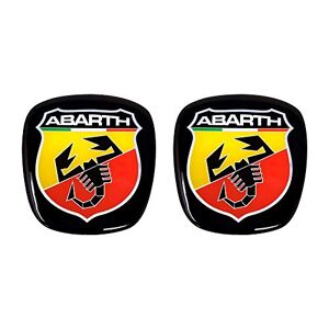 Abarth 32010 Autocollant 3D Logo Avant + Arrière Scudetto Officiel pour Fiat 500 - Publicité