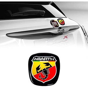 Abarth Autocollant 3D Logo Officiel pour Fiat 500X arrière 71 x 65 mm - Publicité