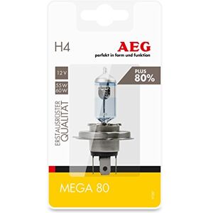 AEG 97287 Ampoule Mega 80 Plus 80 % H4, P43t, 60/55 W, 1 pièce - Publicité