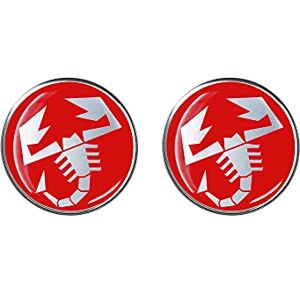 Abarth Autocollant 3D Scorpions, Lot de 2, 21 mm - Publicité