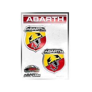Abarth Autocollants Boucliers Moyens, Lot de 2, 94 x 131 mm - Publicité