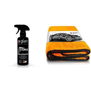 Glart 45SV Cire à polir synthétique rapide 500 ml & 44WG Tissu en Microfibre Doux pour la Peinture Voiture, Ultra Absorbant, Chiffon de Nettoyage en Microfibre Professionnel, Orange, 60x90 cm XXL - Publicité