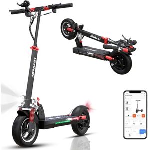 HITWAY Trottinette Électrique Adult H3-H5PRO, Scooter Electrique Pliable, Batterie 11.2-14AH, Moteur 800W, APP Compatible, Freins à Disque, éclairage LED,Double Amortisseur,Convient aux Adultes - Publicité