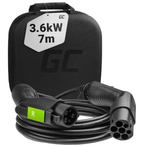 Vhbw Câble de recharge type 2 vers type 2 compatible avec Renault Zoe  E-Tech voiture électrique - 1 phase, 32 A, 7 kW, 5 m