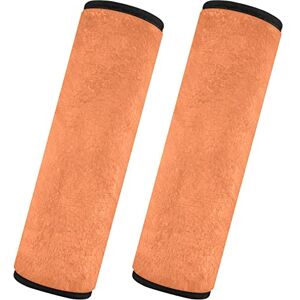 Caihoyu Lot de 2 housses de ceinture de sécurité de voiture souples pour adultes et enfants, taille M, orange - Publicité