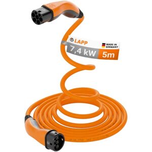 Lapp MOBILITY Helix Câble de recharge type 2 7,4 kW/auto-enrouleur / 32 A/monophasé/Câble de recharge pour voiture électrique/Mode 3 / 5m - Publicité
