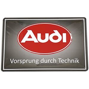 Audi A8-8982 Plaque en tôle avec logo  ovale en relief 3D en tôle d'acier, saillie par technique - Publicité