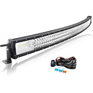 Willpower Barre Lumineuse LED, 23pouces 324W Spot et Inondation Combinée  Barre de LED avec 12V faisceau