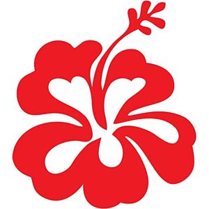 Bearn Hibiscus fleur autocollant voiture Taille : 5 x 6 cm Couleur : rouge - Publicité