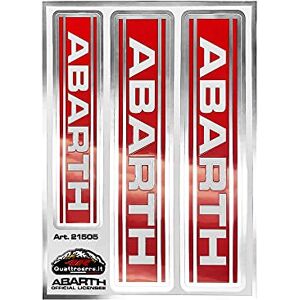 Abarth Autocollants Logos de Course, Lot de 3, 94 x 131 mm - Publicité