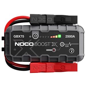 BRPOM Démarreur de batterie de voiture, 2 000 A, 21 800 mAh, pour  voiture/moto, moteur essence jusqu'à 8 l et moteur diesel jusqu'à 6,5 l,  lampe de poche à LED, port USB