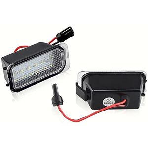 LIAMAS LED Eclairage Plaque Immatriculation Étanche Voiture 2 pcs LUMIÈRE Numéro de licence Plaque Lampes d'éclairage Fit for Ford Ranger Grand Cmax SMAX B Max Focus 2 3 Fiesta 6 7 Kuga 1 2 Mondeo 4 5 - Publicité