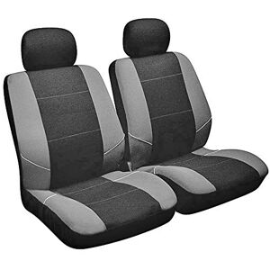 Sakura SS3633 Merton Housses de Siège et d'Appuie-Tête Noir et Gris Taille Universelle, Bordures Élastiques, Compatible avec les Airbags Latéraux, Lavable en Machine - Publicité