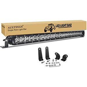 AUXTINGS 26 pouces 120W Spot Single Row 10800LM Off Road LED Barres antibrouillard de toit et de conduite 2 supports de montage de style pour hors route ATV UTV Trucks Boat, 12V 24V étanche - Publicité