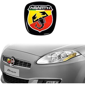 Abarth 3D Sticker Logo Bouclier Officiel pour Fiat Bravo, Avant, 75 x 69 mm - Publicité