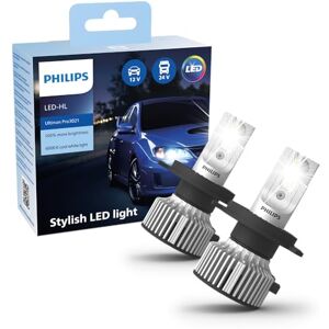 Philips Ultinon Pro3021 LED ampoule de phare automobile (H4), lumière blanche et froide à 6.000K, set de 2 - Publicité