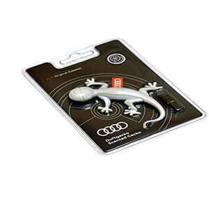 Audi 000087009A Diffuseur de Parfum en Forme de Gecko, Senteur Orange, Gris Clair - Publicité