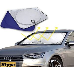 Big Hippo Pare-Soleil de Voiture, Pare-Soleil de Voiture, Pare-Soleil de Voiture, Pare-Soleil de Pare-Brise, Bloque Les Rayons UV, Pliable, Excellente Protection des Rayons UV, Bleu, 160 x 90 cm - Publicité